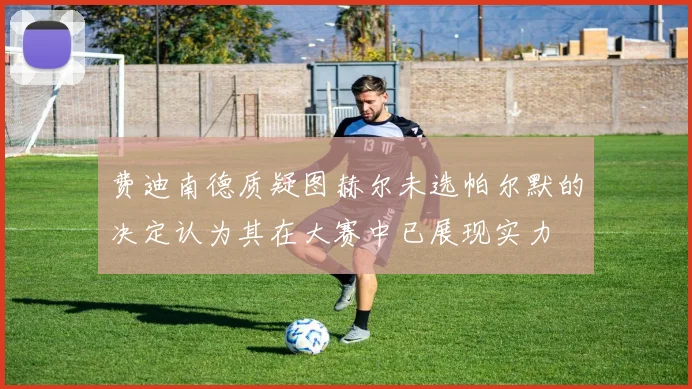 费迪南德质疑图赫尔未选帕尔默的决定认为其在大赛中已展现实力